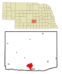 Buffalo County Nebraska Incorporated and Unincorporated areas Kearney Highlighted